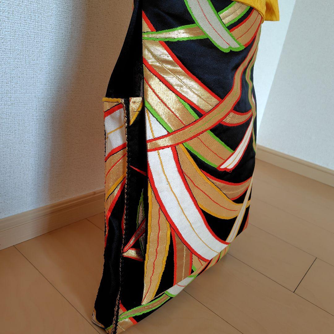 お琴カバー【葉】着物帯 ゆたん油単ハンドメイド 和楽器 正絹 袋帯 生田流山田流