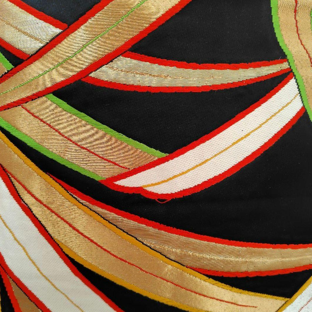 お琴カバー【葉】着物帯 ゆたん油単ハンドメイド 和楽器 正絹 袋帯 生田流山田流