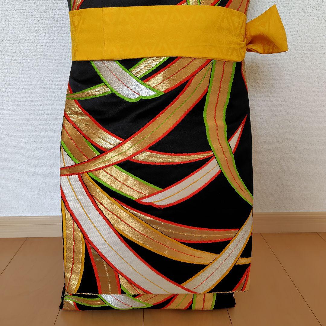 お琴カバー【葉】着物帯 ゆたん油単ハンドメイド 和楽器 正絹 袋帯 生田流山田流