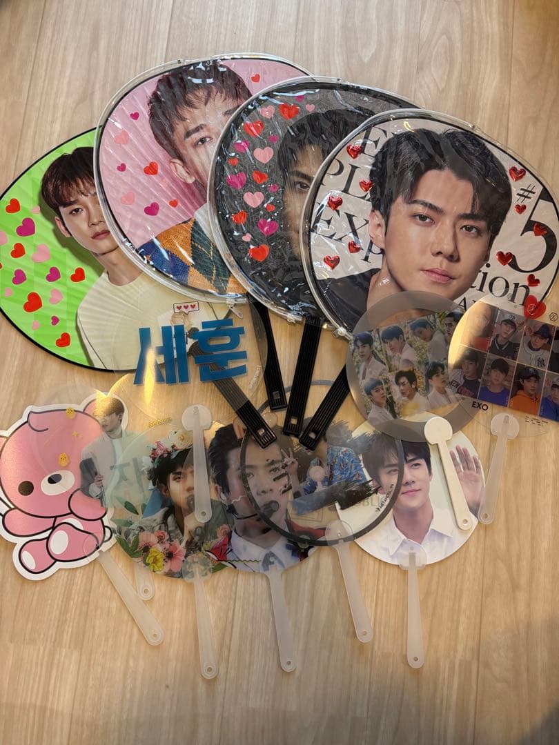 EXO まとめ売り(公式グッズ、スローガン、うちわ、トレカ等) セフンペン向け