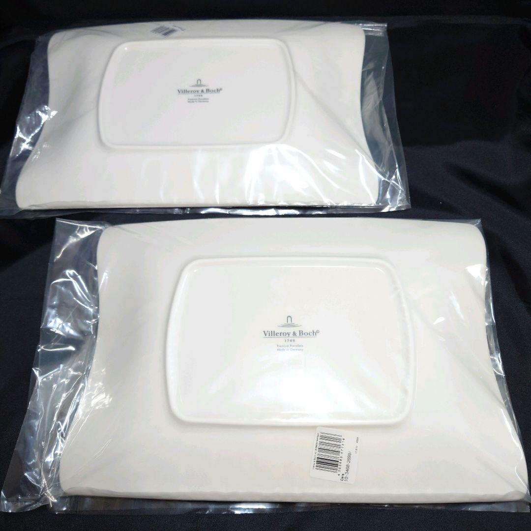 ビレロイ＆ボッホ　スクエアプレート　セラ　2枚　フォーク　ピエモント　2本