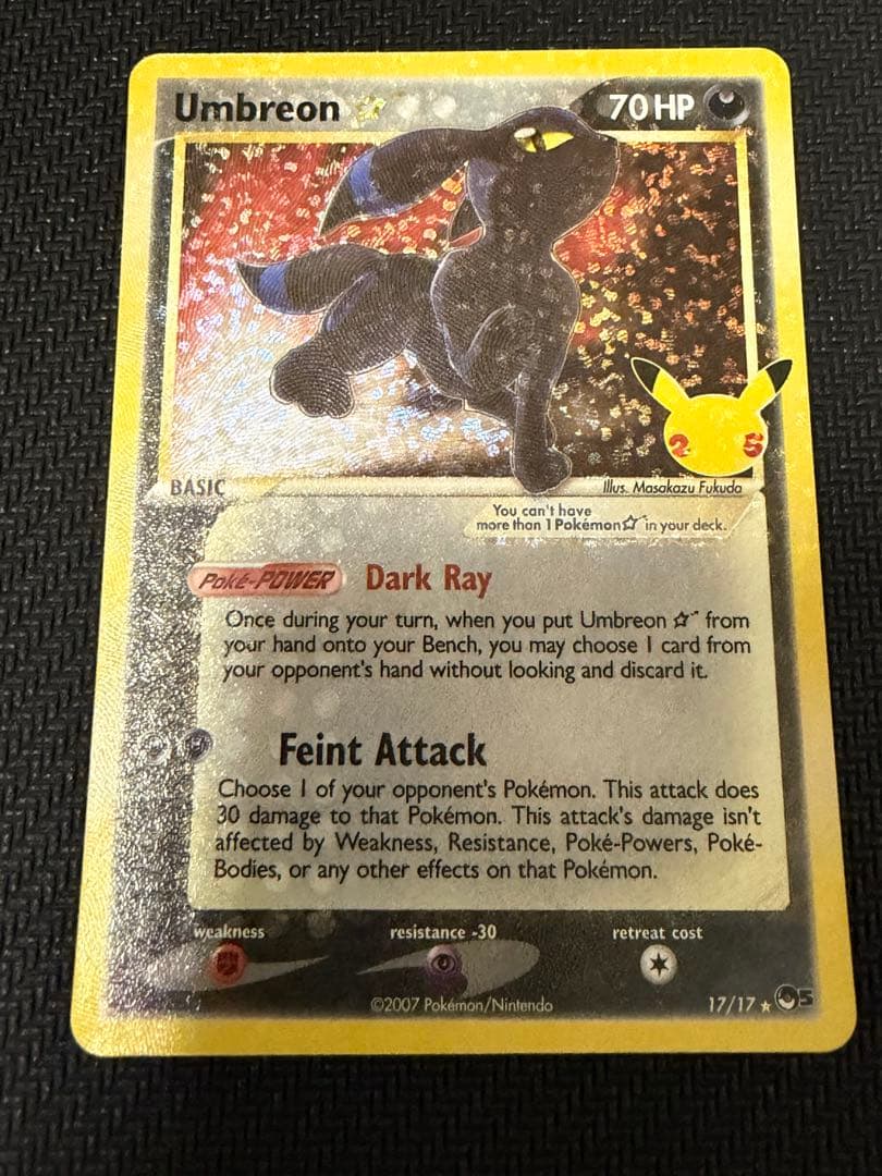 ポケモンカード ブラッキースター 25th 英語　umbreon ⭐︎