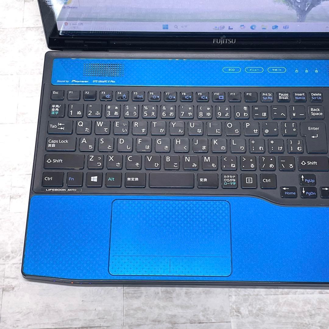 今だけ爆安特価❤️1TB Win11 ノートパソコン ブルー 8GB カメラ