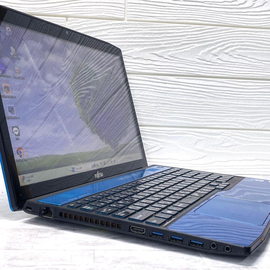 今だけ爆安特価❤️1TB Win11 ノートパソコン ブルー 8GB カメラ