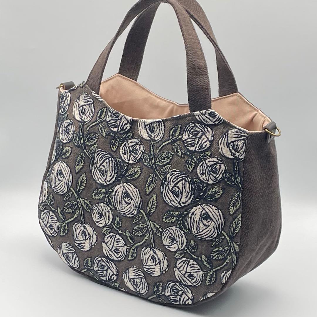 ㊽ミナペルホネン*rosy トートバッグ ハンドメイド