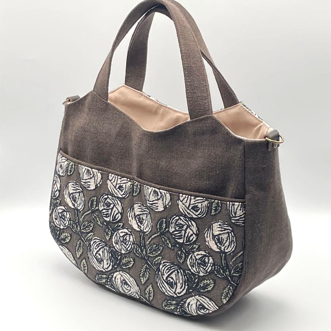 ㊽ミナペルホネン*rosy トートバッグ ハンドメイド