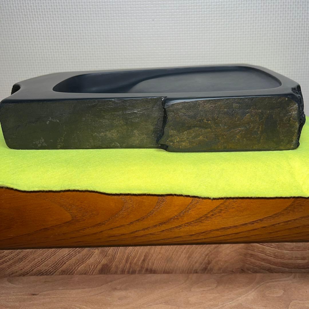 ⭕️雄勝硯　超大型天然硯　竹峯作　未使用美品　工芸品　4kg超え　オブジェ