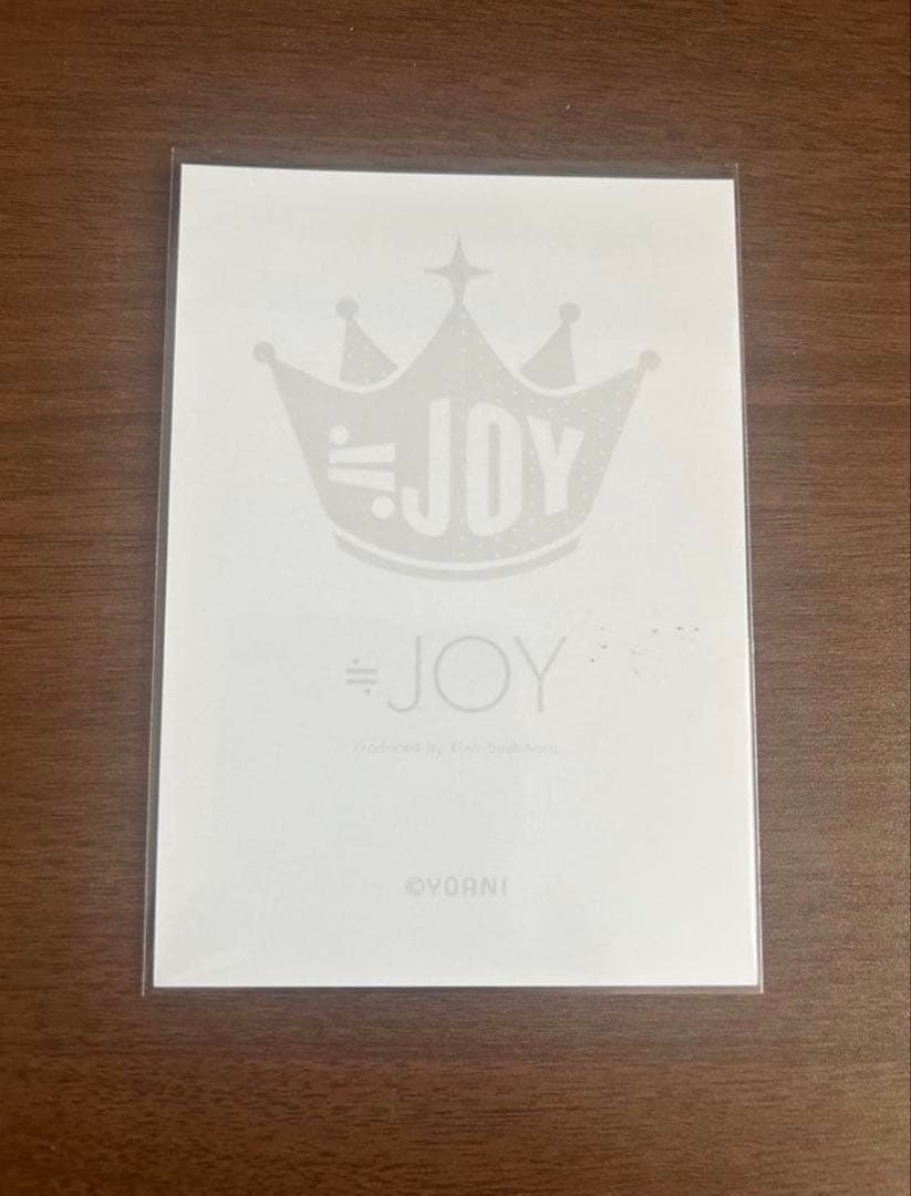 ≒JOY 江角裕音 電話番号教えて 生写真 直筆 チュウ