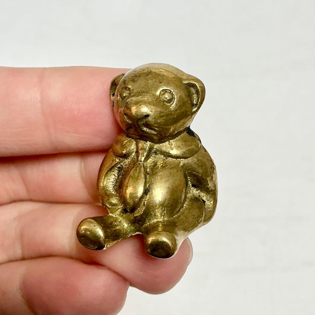 縁起物　真鍮製動物モチーフ置物セット　ヴィンテージ　置物　小物　セット