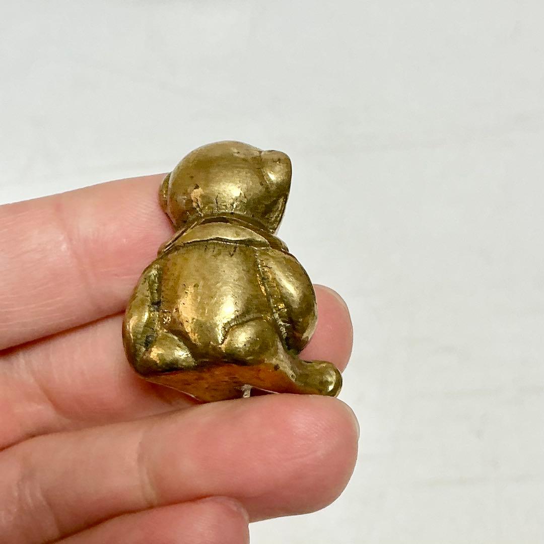 縁起物　真鍮製動物モチーフ置物セット　ヴィンテージ　置物　小物　セット