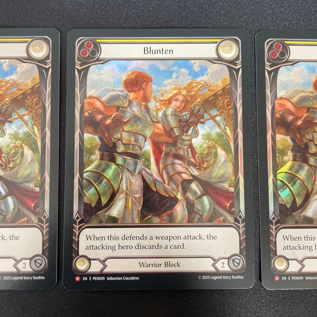 【FaB】鈍刀 / Blunten (英/EA/RF) 3枚セット　PEN049