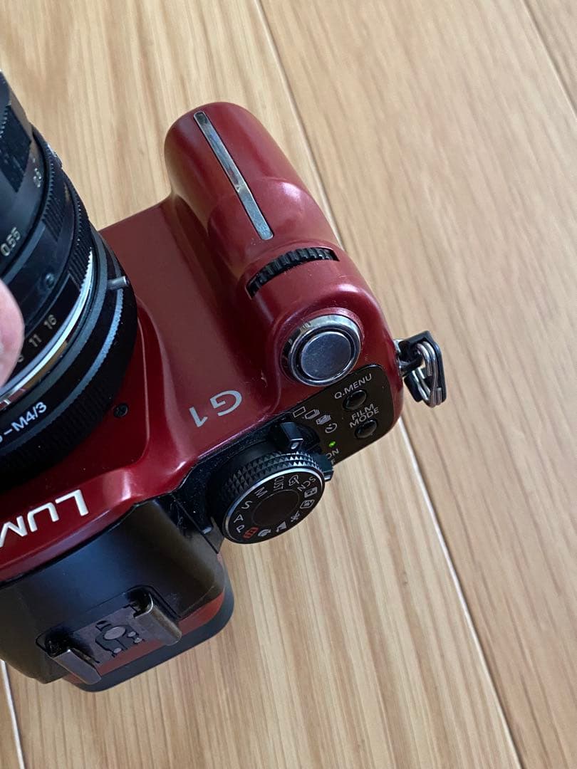 パナソニック　Lumix G 1赤+ ミノルタ　50㍉　70-210㍉　動作品