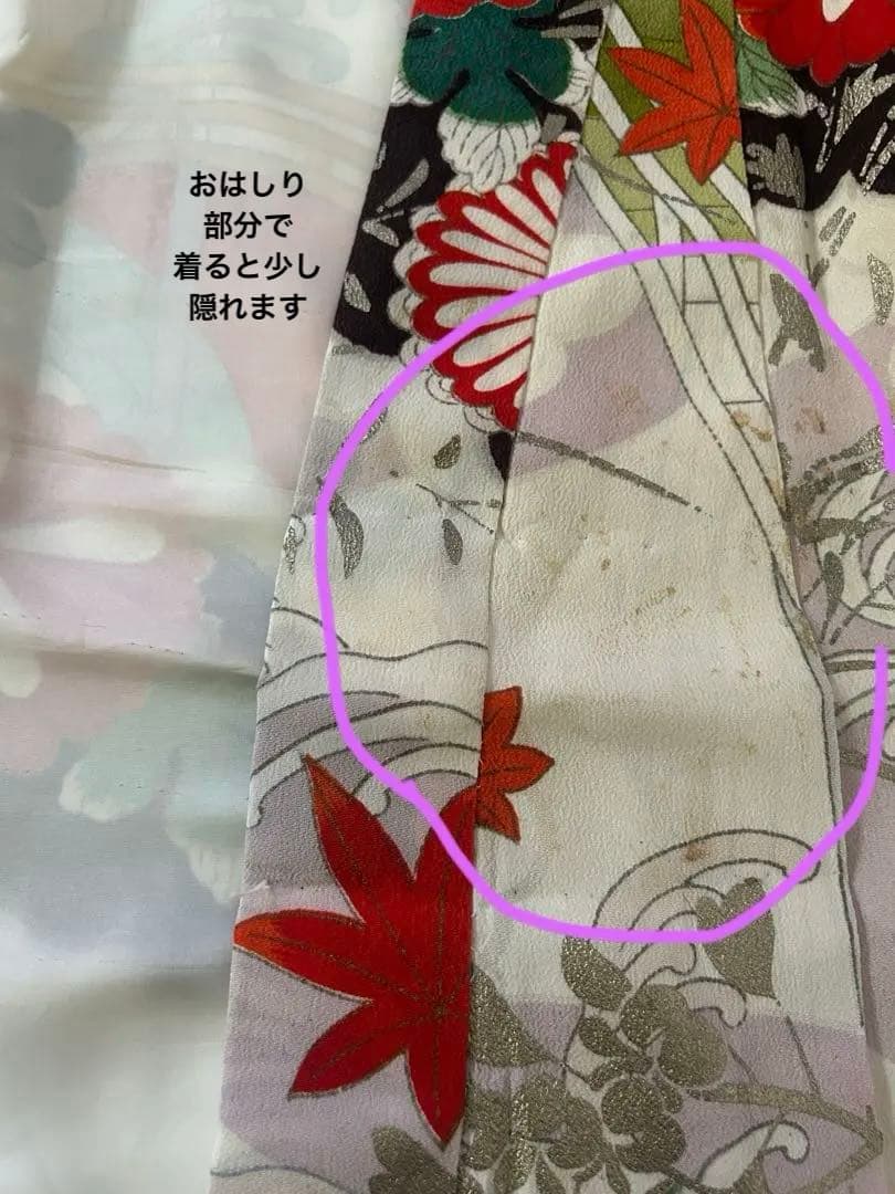 5歳　6歳　7歳　七五三　アンティーク正絹着物、帯、帯揚げ、帯締め、しごきセット