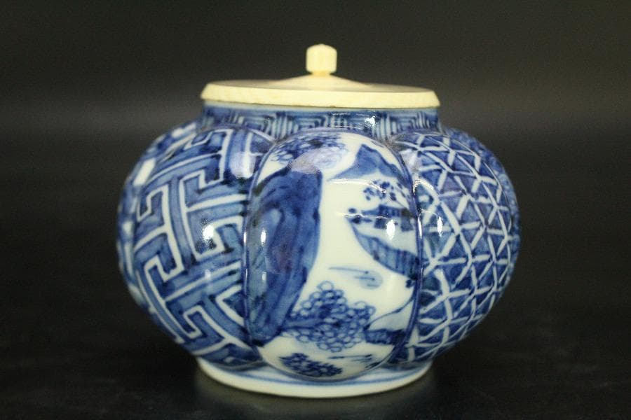 茶道具 昭阿弥作 祥瑞 茶入 共箱(A769)