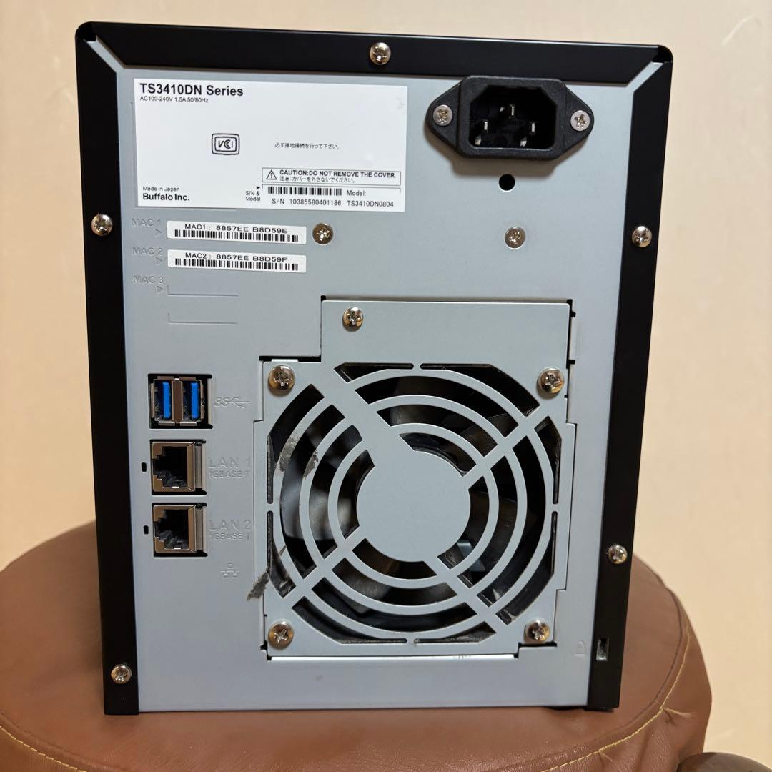 TeraStation TS3410DN(HDD 160GB*4台に換装済)