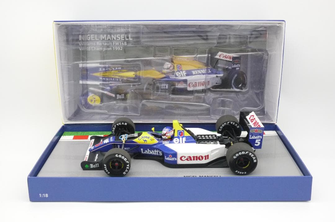 1/18 ウィリアムズ FW14B キャメル N.マンセル チャンピオン