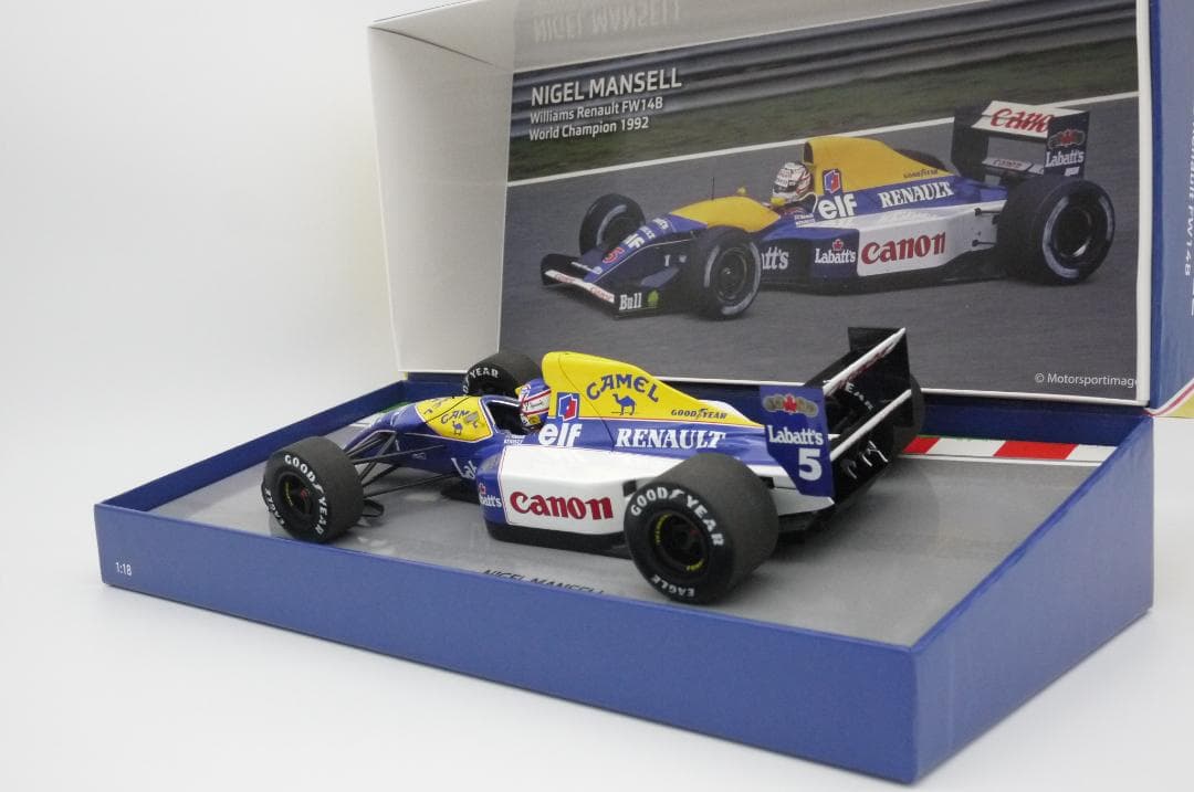 1/18 ウィリアムズ FW14B キャメル N.マンセル チャンピオン
