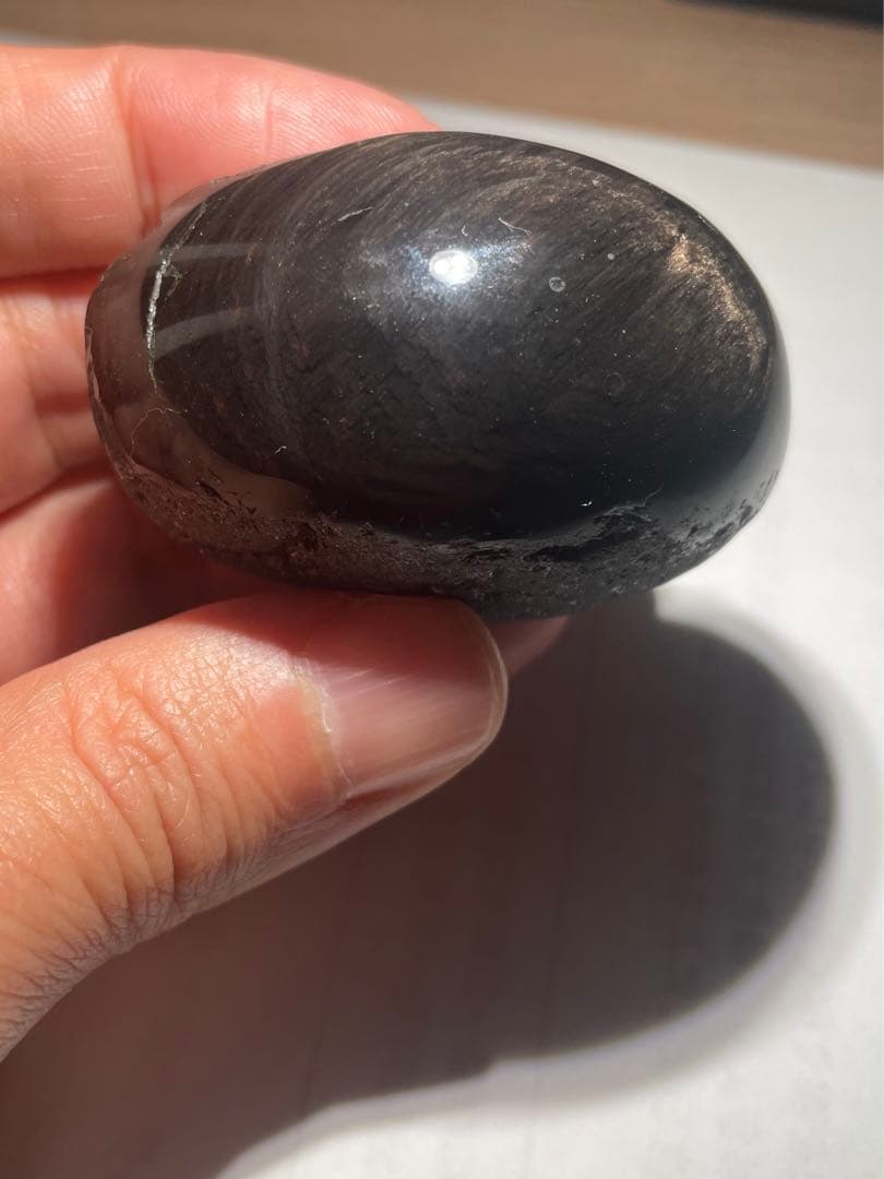 研磨品　十勝石玲瓏　ゴールデンマホガニーオブシディアン
