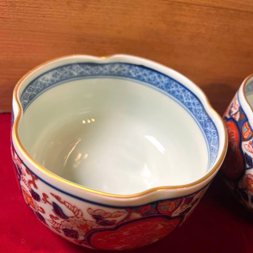 ー有田焼ー 【極美品】 古伊万里 弥左エ門作 金彩錦絵小鉢揃　木箱入