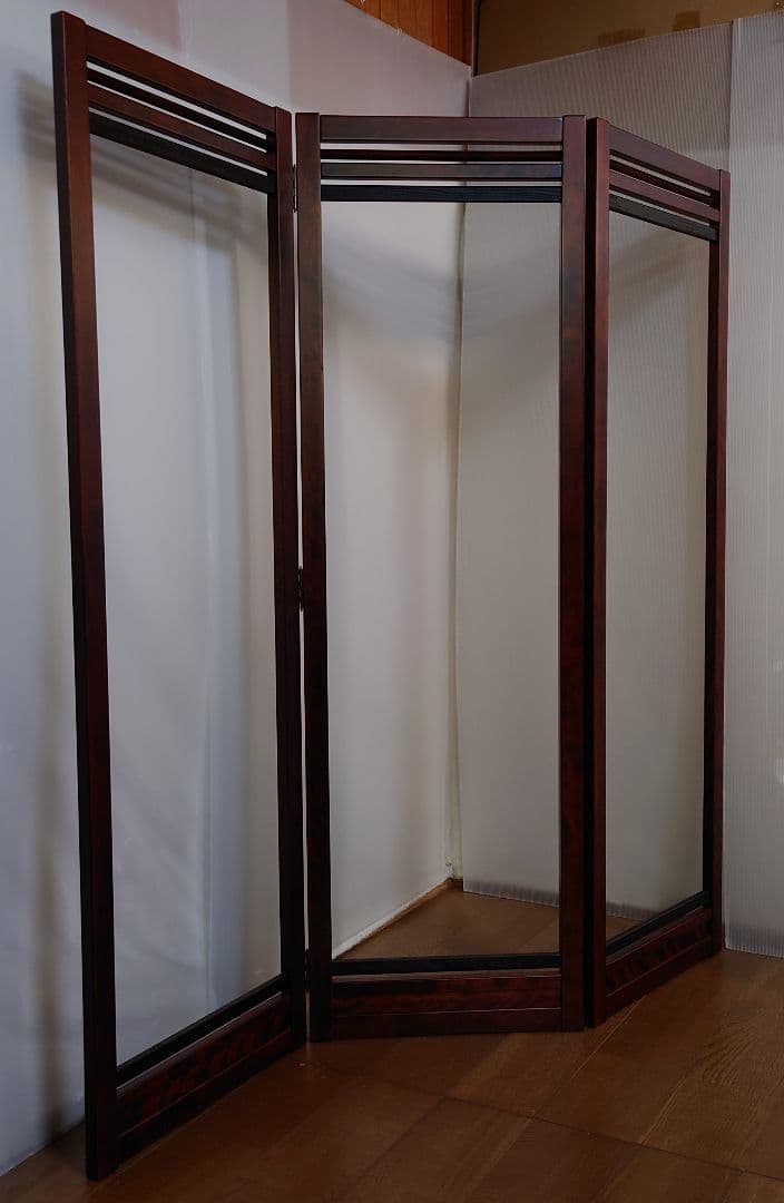 衝立　中部無し　3連スクリーン　オリジナルを製作して下さい。中部分カーテン無し