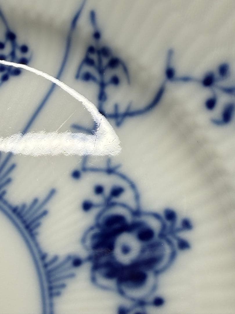 ロイヤルコペンハーゲン ブルーフルーテッド　プレーン15.6cm2枚