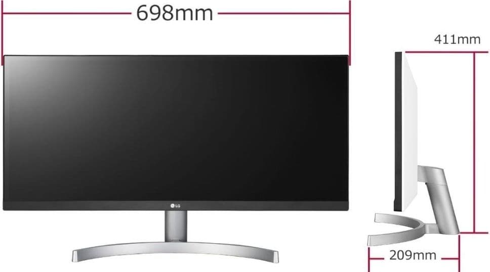 LG モニター ディスプレイ 29WK600-W　モニタースタンドもあり