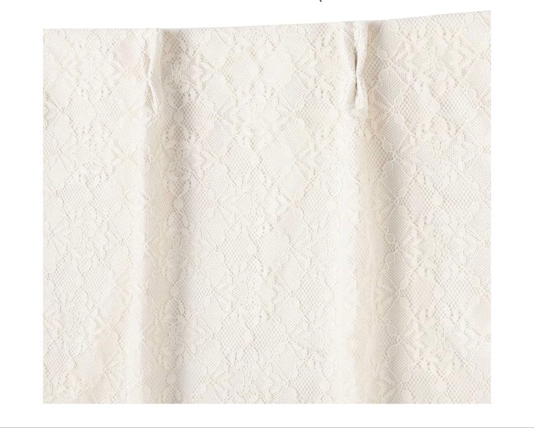 Francfranc フランフラン レーシー×プレン ダブル カーテン