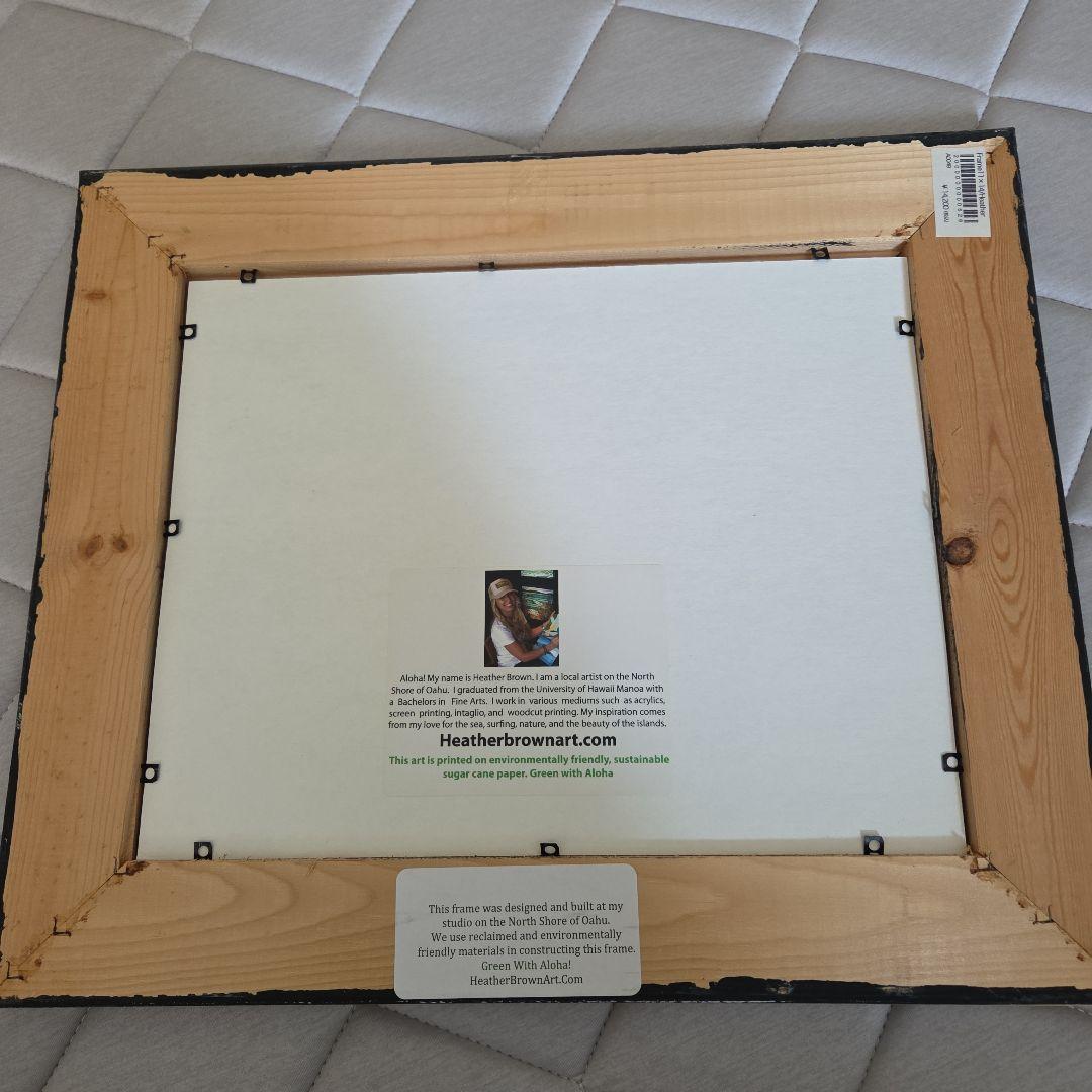 ヘザーブラウン　直筆サイン　額縁