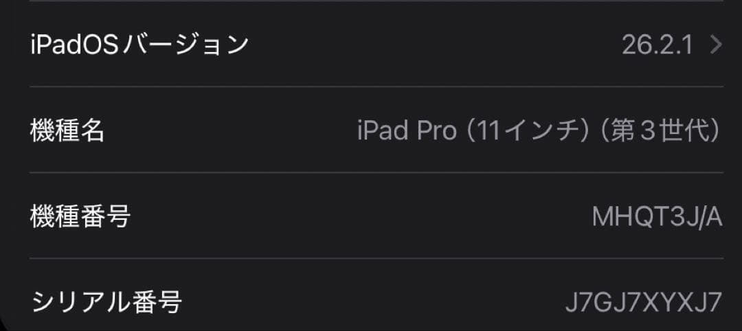 iPadプロ第三世代 11インチ 128GB