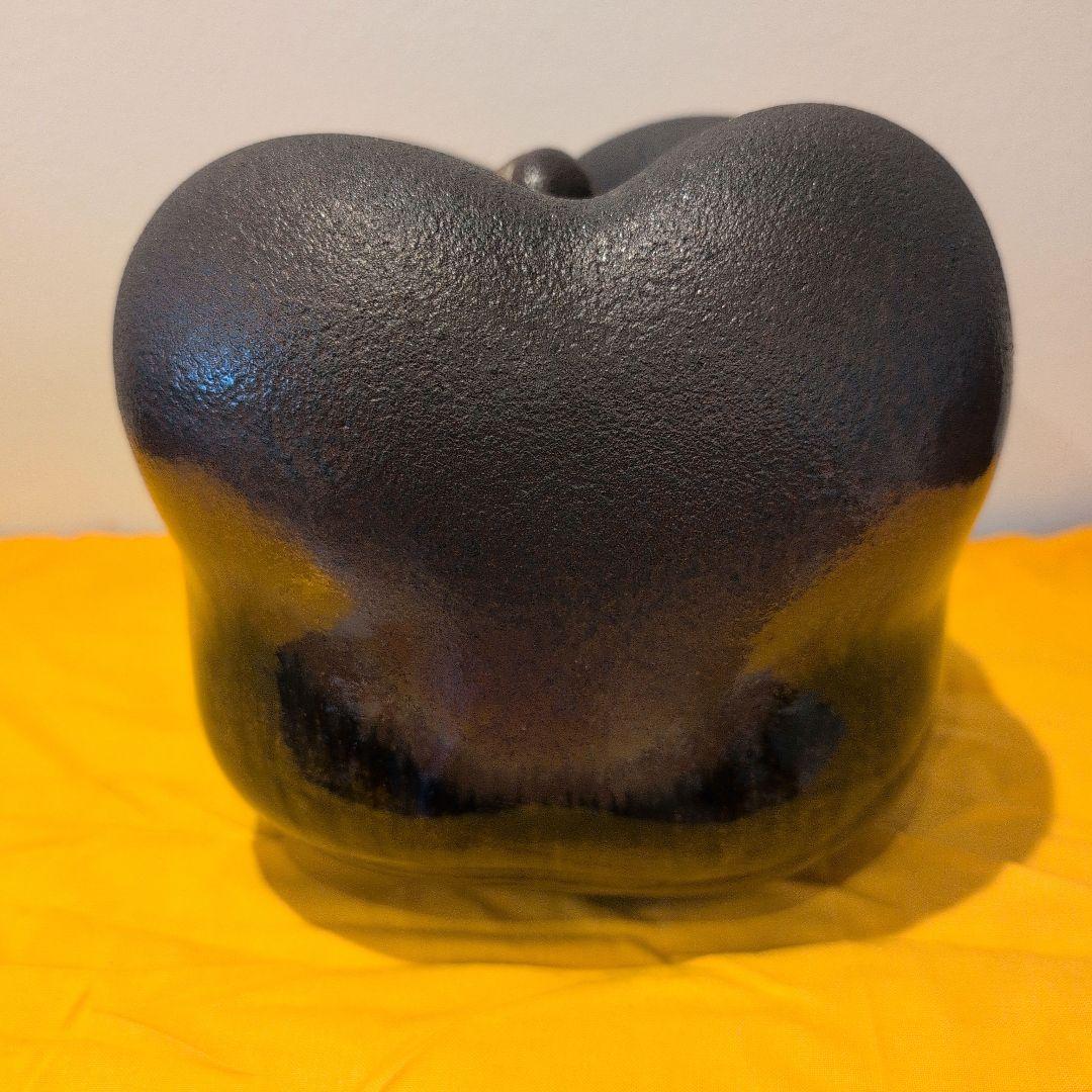 神谷英介 鉄彩蓋物 共箱