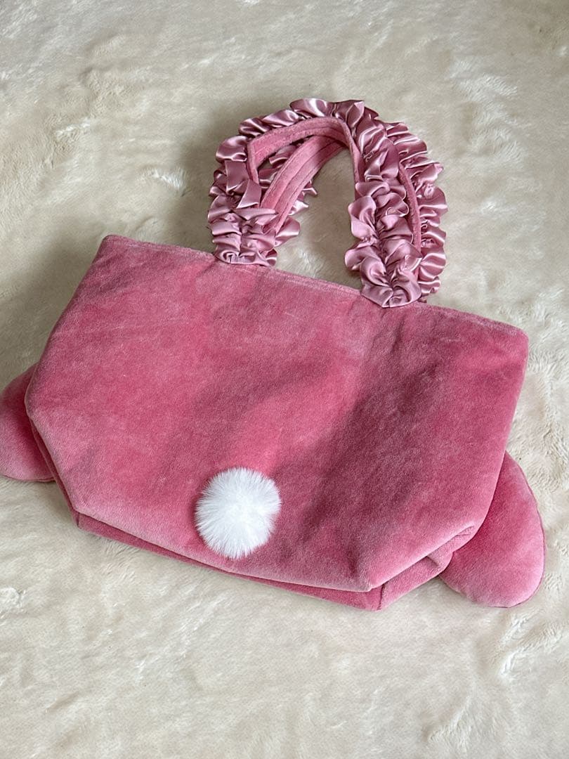 【美品】メゾンドフルール×マイメロディ コラボバッグ フリル リボン ピンク