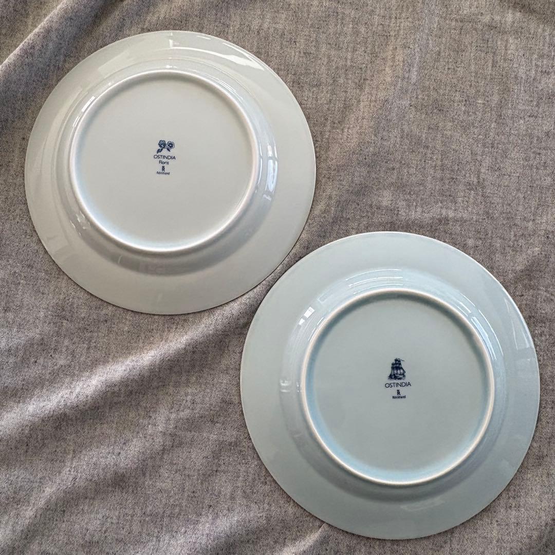 ロールストランド　オスティンディア27cmプレート2枚セット(おまけ付き)