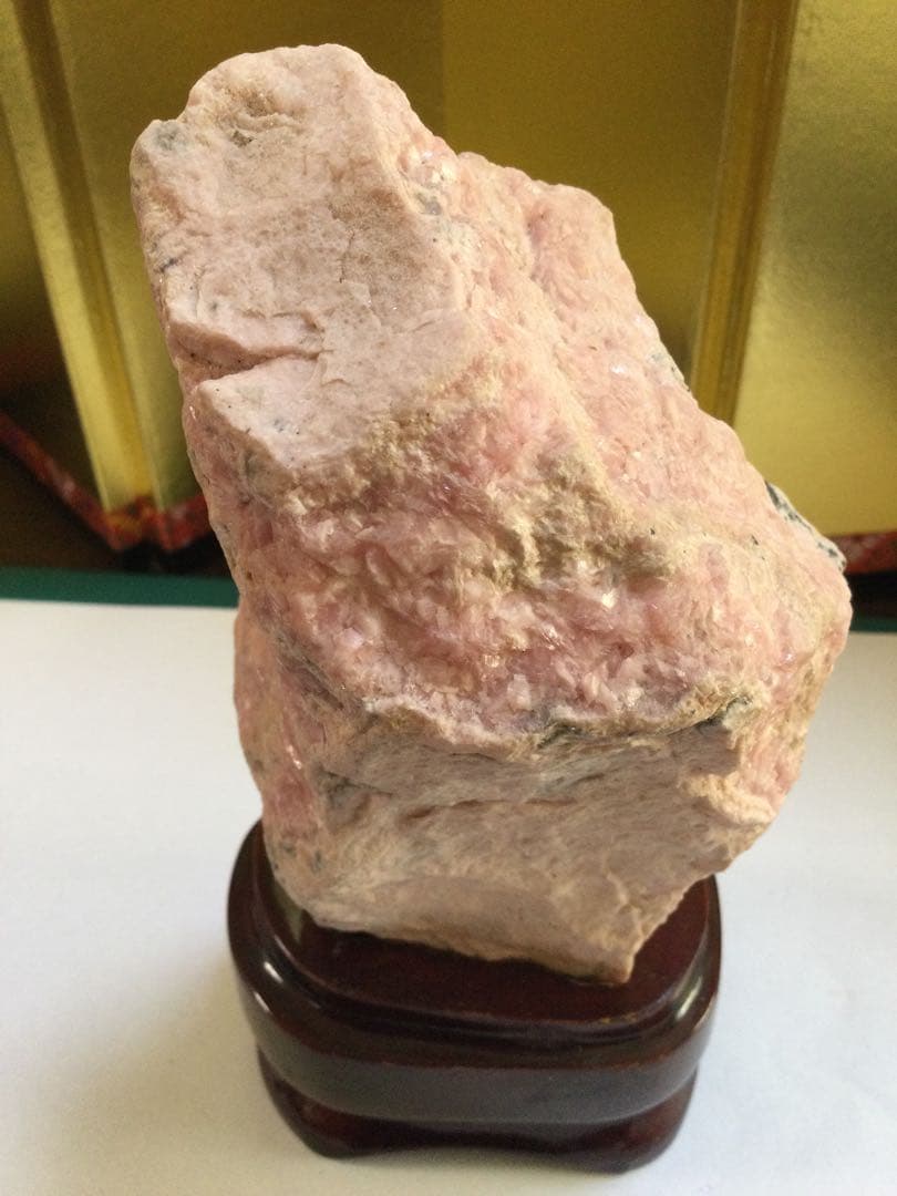 菱マンガンインカローズ原石　インカローズ原石　観賞石