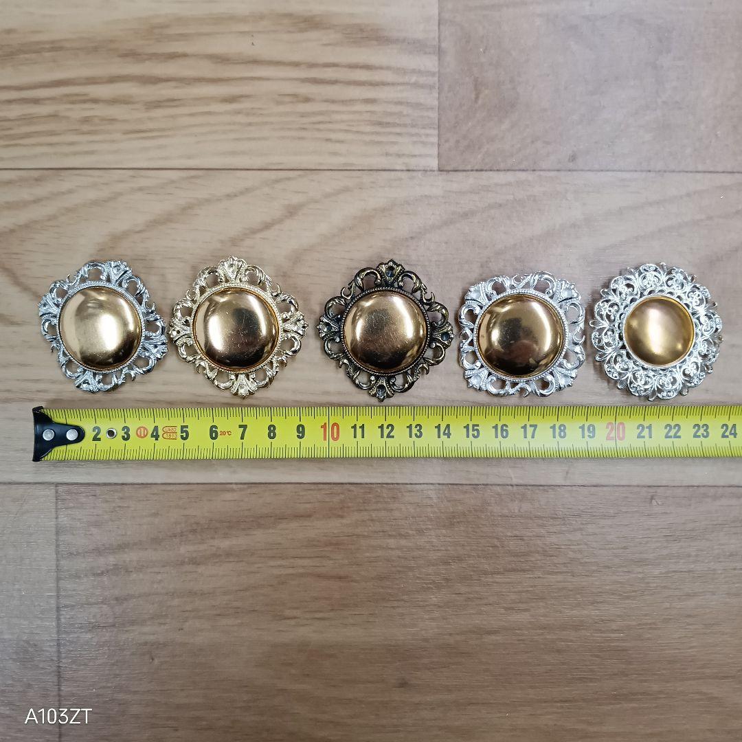 ●未使用品 七宝焼 材料 ブローチ ペンダント トップ 兼用 120個 まとめて