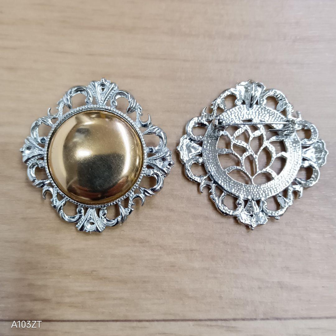 ●未使用品 七宝焼 材料 ブローチ ペンダント トップ 兼用 120個 まとめて