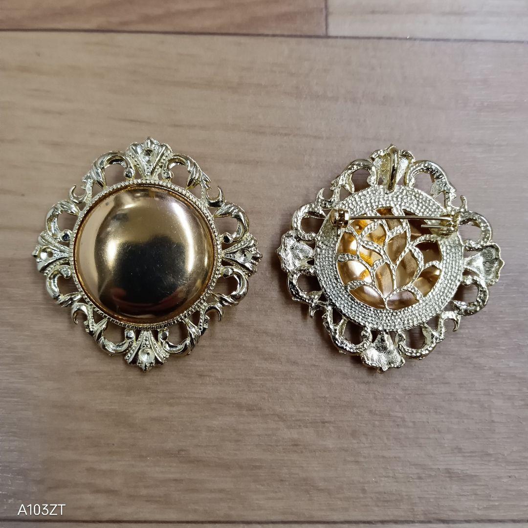 ●未使用品 七宝焼 材料 ブローチ ペンダント トップ 兼用 120個 まとめて