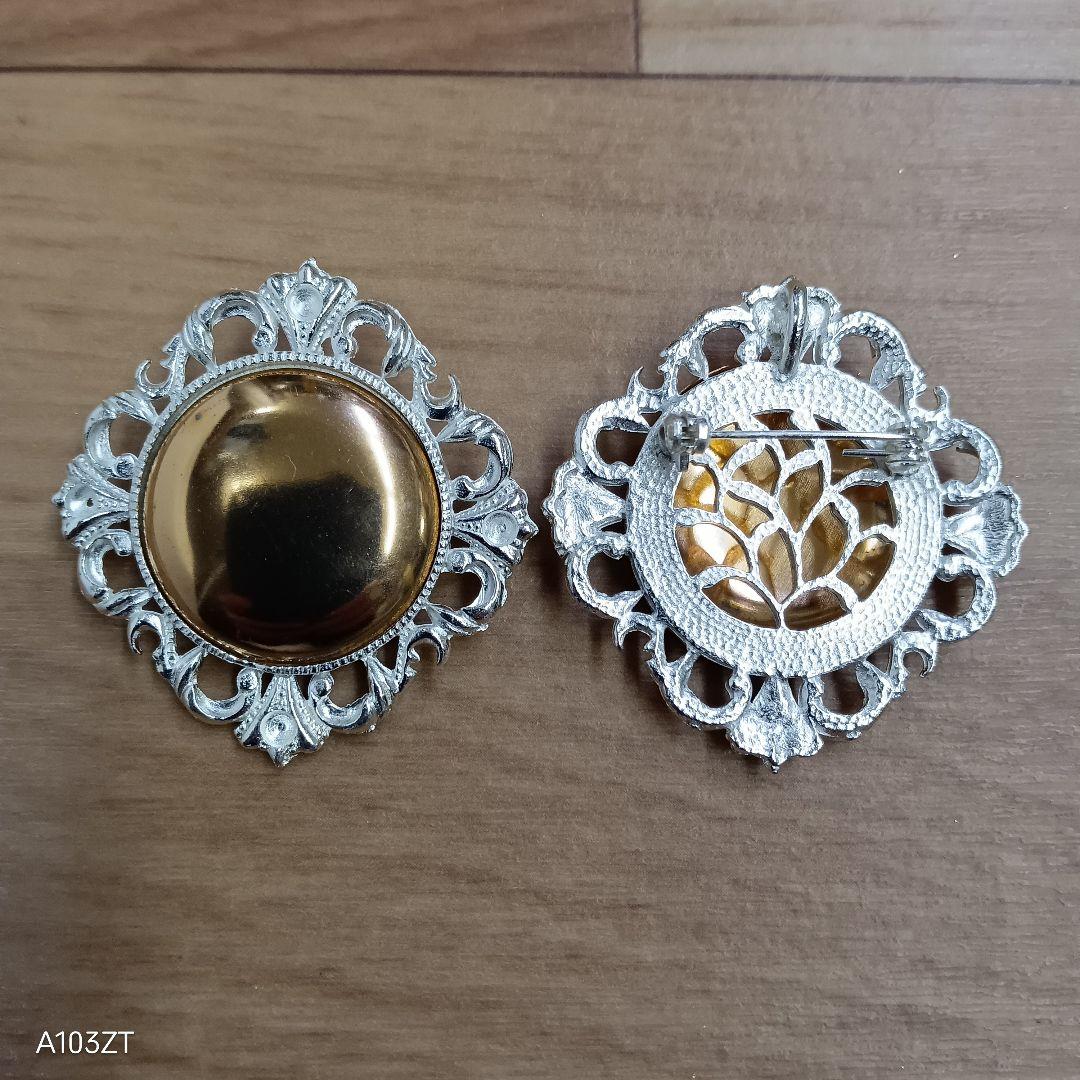 ●未使用品 七宝焼 材料 ブローチ ペンダント トップ 兼用 120個 まとめて