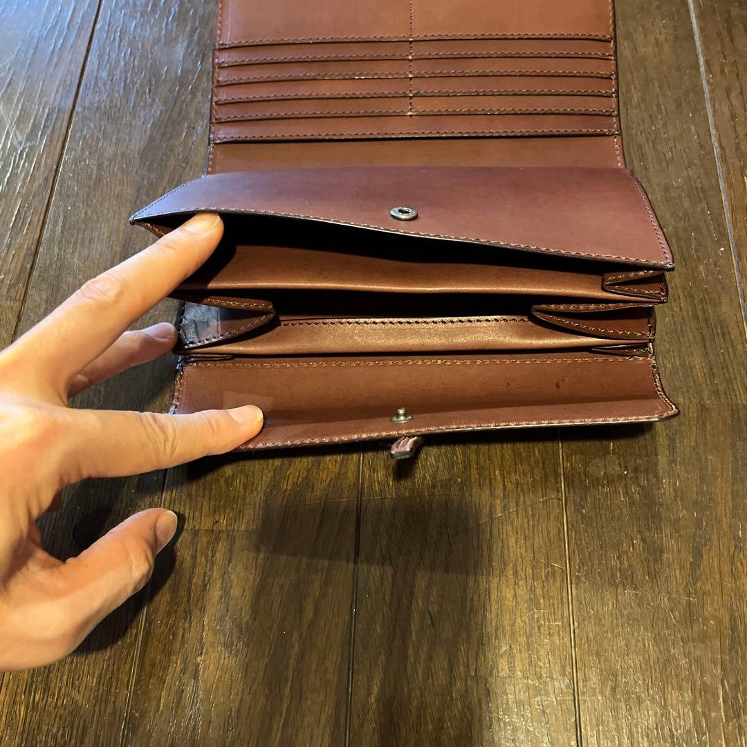 未使用　福岡牧子　長財布　蛇皮