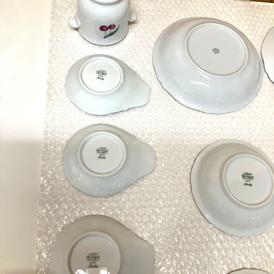 E55 リチャードジノリ アンティコ チェリー プルーン 全9点セット