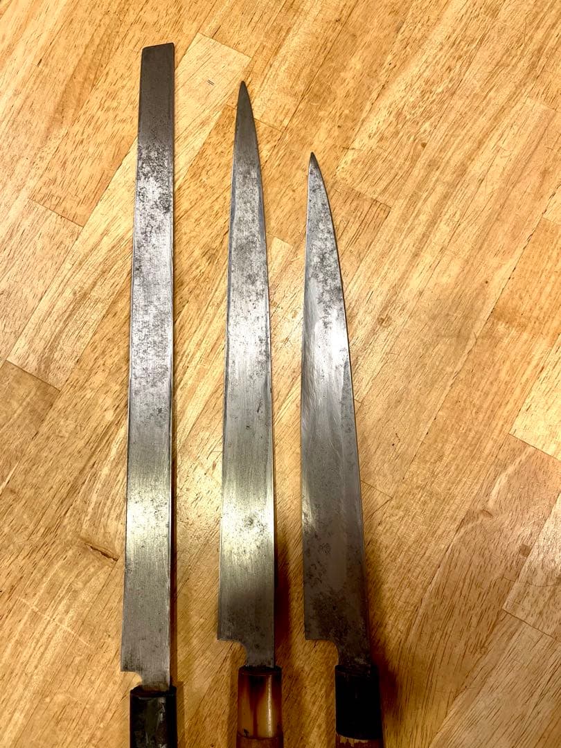 た*と様 蛸引包丁、柳刃包丁　3本まとめて　堺久光、無銘