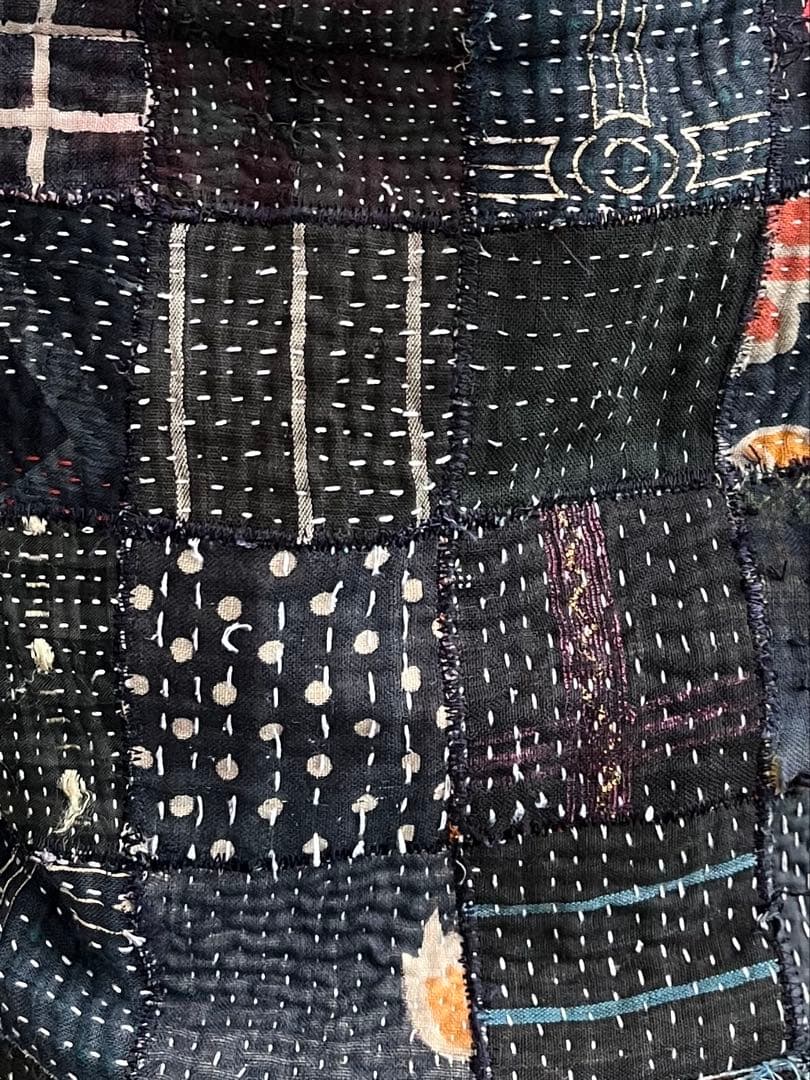 パッチワーク スマホショルダーバッグ ババグリイバックリメイク　ハンドメイド