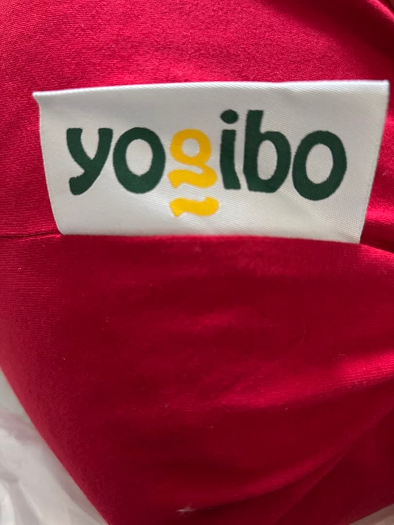 【美品】Yogibo Mini ヨギボー　ミニレッド　赤　カバー付き