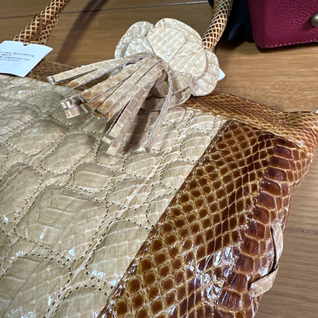 売り切り★超破格！新品本革バッグ4つまとめ蛇革オーストリッチ印傳屋マダムフリマ