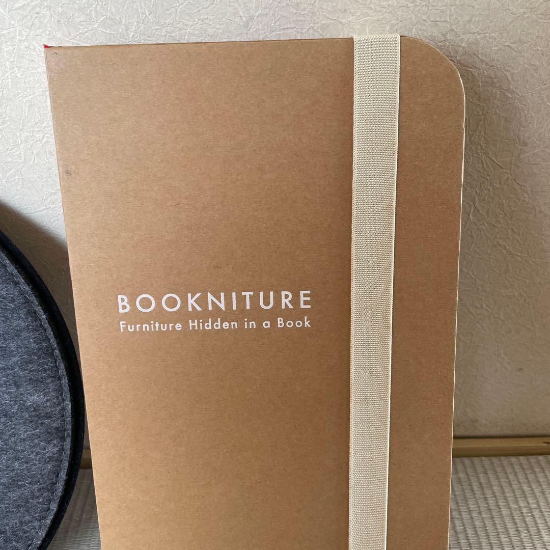 BOOKNITUREブックニチュア 折りたたみ椅子 スツール フィールドブラウン