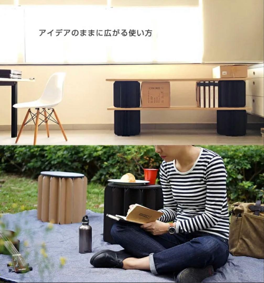 BOOKNITUREブックニチュア 折りたたみ椅子 スツール フィールドブラウン