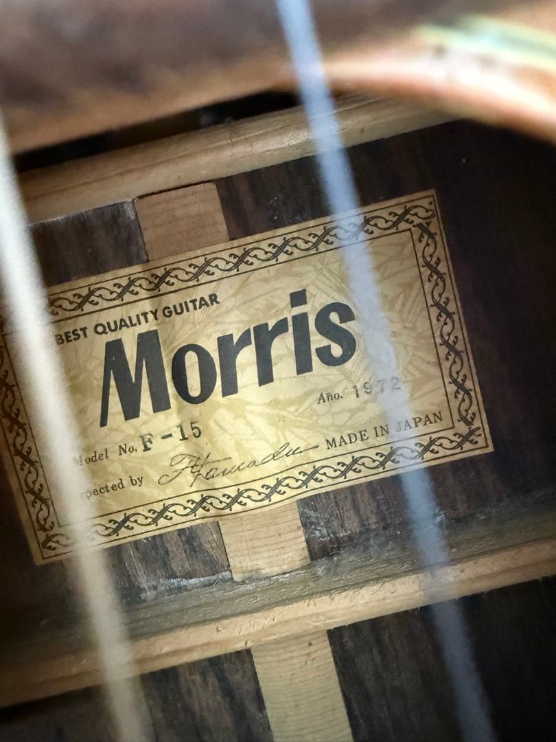 Morris アコースティックギター F-15 ハードケース付き