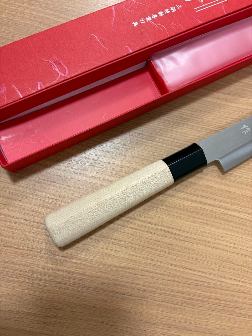 先丸蛸引包丁 九寸270mmステンレス製 木製ハンドル