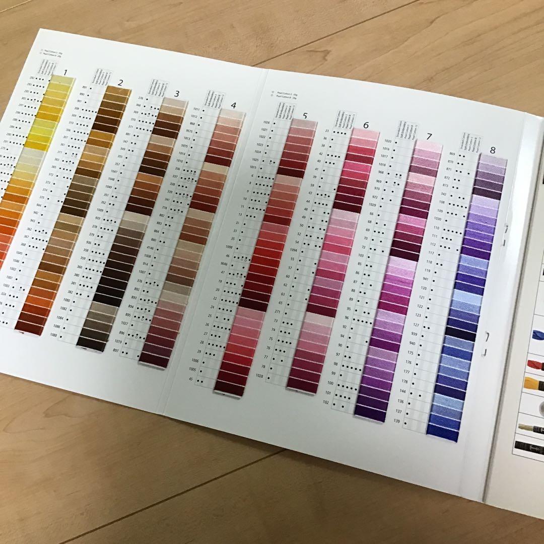 アンカー刺繍糸の色見本