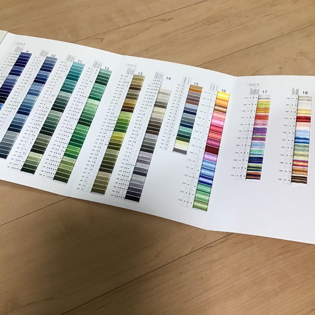 アンカー刺繍糸の色見本