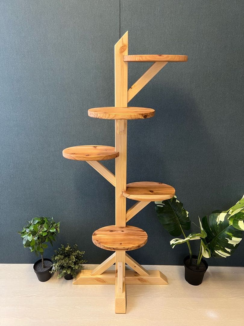 【送料無料】 タワーシェルフ ツリー形 L 収納棚 陳列棚